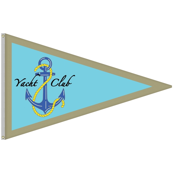 5' x 8' customized single reverse digitally printed knitted polyester pennants... from ASI 80228 Quinn