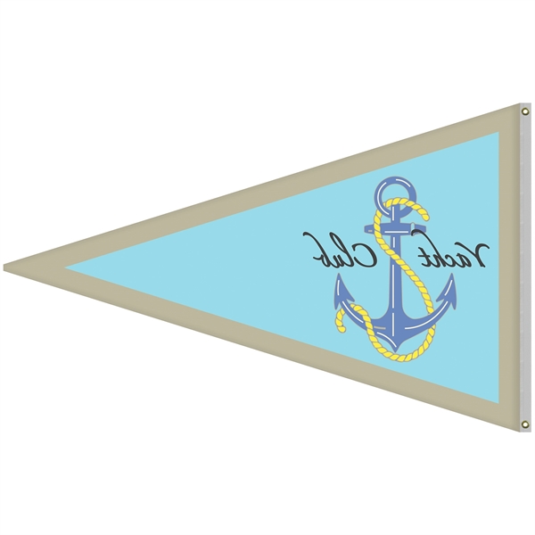5' x 8' customized single reverse digitally printed knitted polyester pennants... from ASI 80228 Quinn