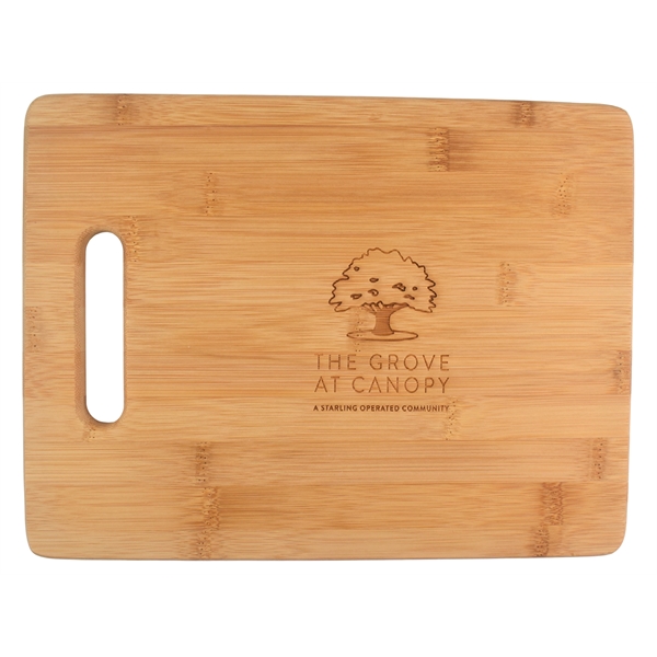 Bamboo Cutting Board - Rectangle 13 3/4" x 9 3/4"... from ASI 72657 Active Life Promo / Apres Ski Ingrain Promo