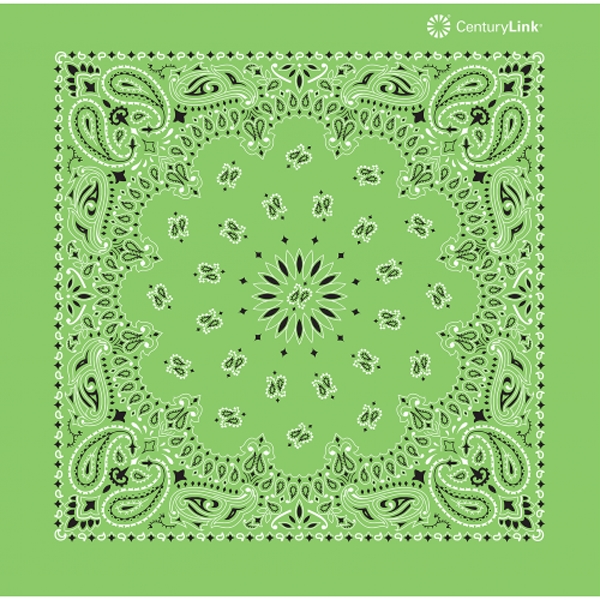 22" x 22" paisley print bandanna made of 100% cotton.... from ASI 44020 Bandanna Promotions By CARO-LINE / Bandanna Promotions