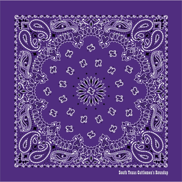 22" x 22" paisley print bandanna made of 100% cotton.... from ASI 44020 Bandanna Promotions By CARO-LINE / Bandanna Promotions