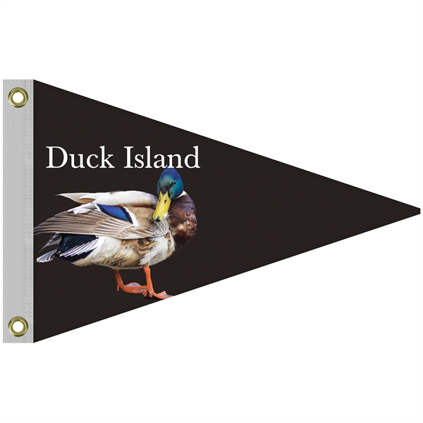 16" x 24" customized single reverse digitally printed knitted polyester pennants... from ASI 80228 Quinn