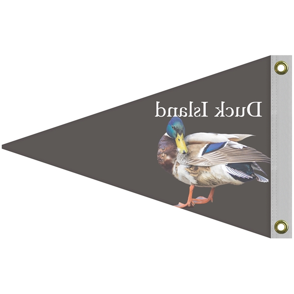 16" x 24" customized single reverse digitally printed knitted polyester pennants... from ASI 80228 Quinn