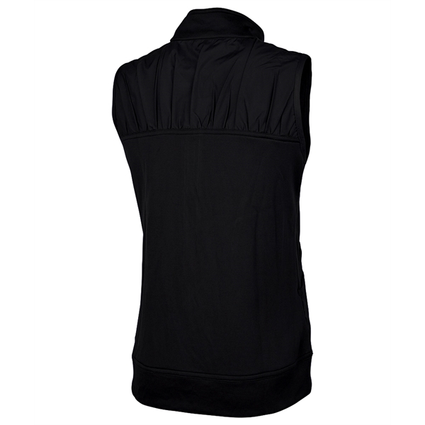 Women's Ashby Mixed Media Vest with a full zip design and... from ASI 44620 Charles River Apparel