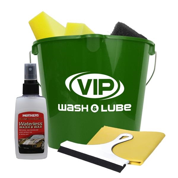 Premium car wash kit with 7 quart bucket, 2 sponges, scrubber... from ASI 55990 Garyline / GaryLine®