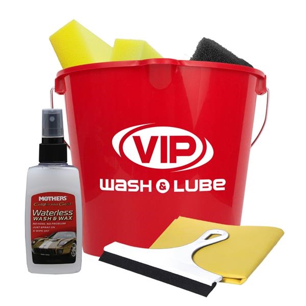 Premium car wash kit with 7 quart bucket, 2 sponges, scrubber... from ASI 55990 Garyline / GaryLine®