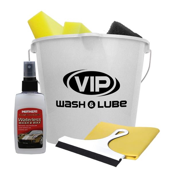 Premium car wash kit with 7 quart bucket, 2 sponges, scrubber... from ASI 55990 Garyline / GaryLine®
