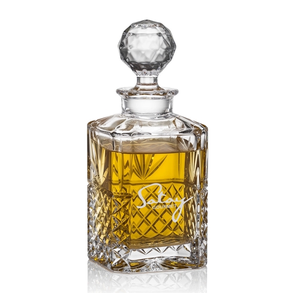 Spectacular Crystalline Spirits Decanter with Lid features intricate detailed cuts... from ASI 84592 St Regis Group