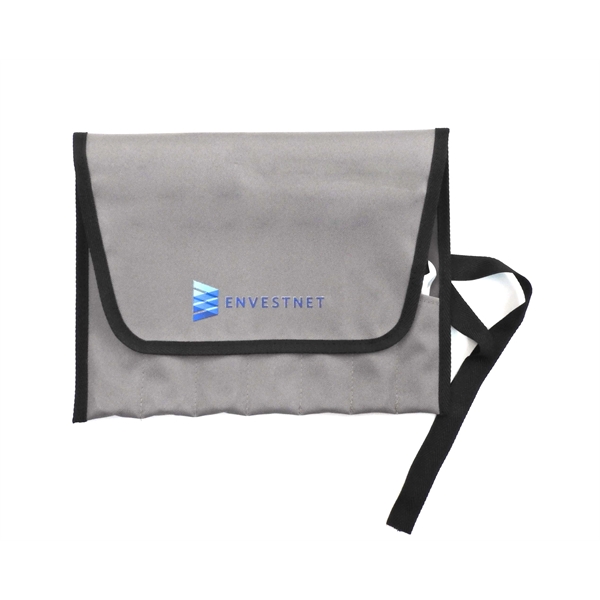 Roll-up tool pouch with tie features 7 divided pouches and is... from ASI 41630 Brave USA