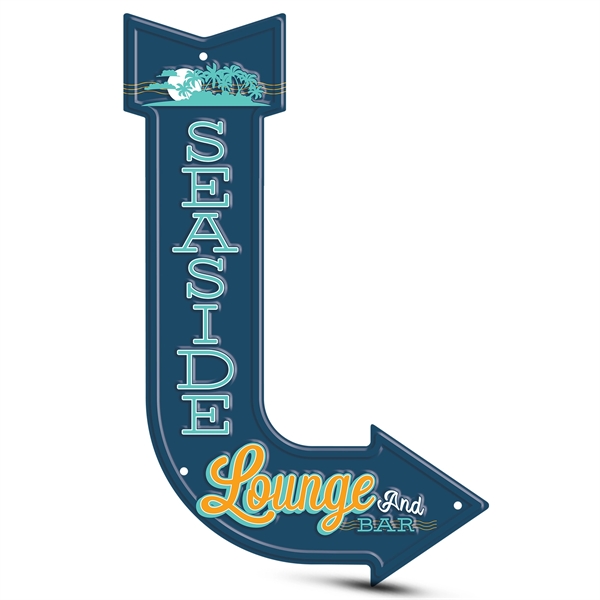 11.30" x 17.80" J arrow sign with imprint options.... from ASI 50120 Dixie Seal & Stamp Co Inc / Dixiline