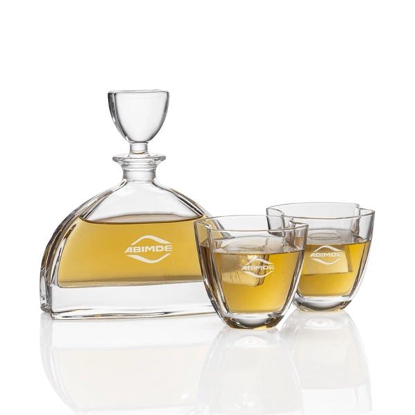 Dalkeith Decanter & 2  or 4 Double Old Fashion glasses... from ASI 84592 St Regis Group