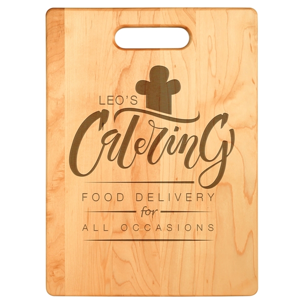 9.75" x 13.75" laser engraved maple wood cutting boards.... from ASI 92531 Unique Custom Products / UCP