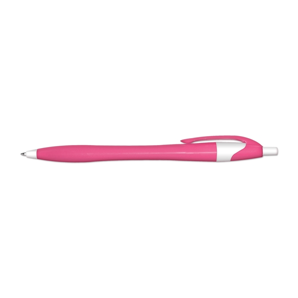 Retractable ball point pen with colored barrel in black ink.... from ASI 67675 Liqui-Mark Corp