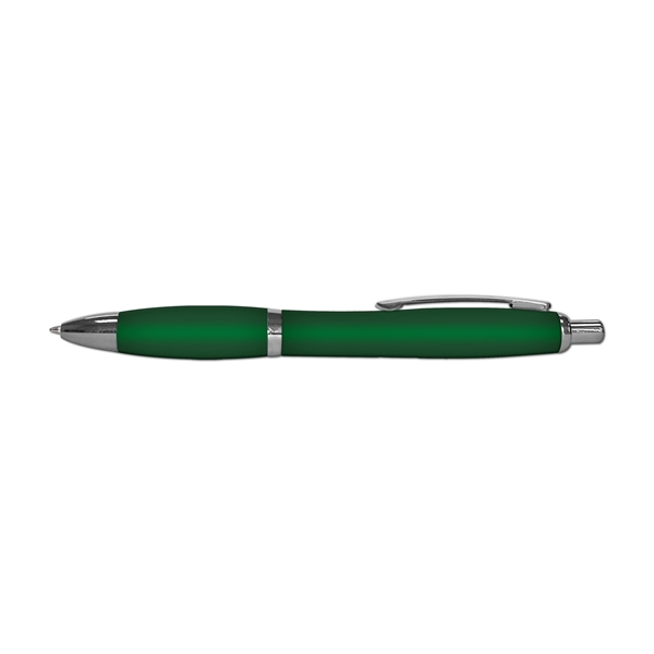 Retractable ball point pen with translucent barrel and matching colored grip.... from ASI 67675 Liqui-Mark Corp