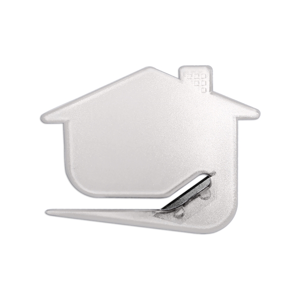 3 5/32" x 2 1/2" letter opener in a house shape.... from ASI 67675 Liqui-Mark Corp