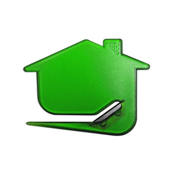 3 5/32" x 2 1/2" letter opener in a house shape.... from ASI 67675 Liqui-Mark Corp