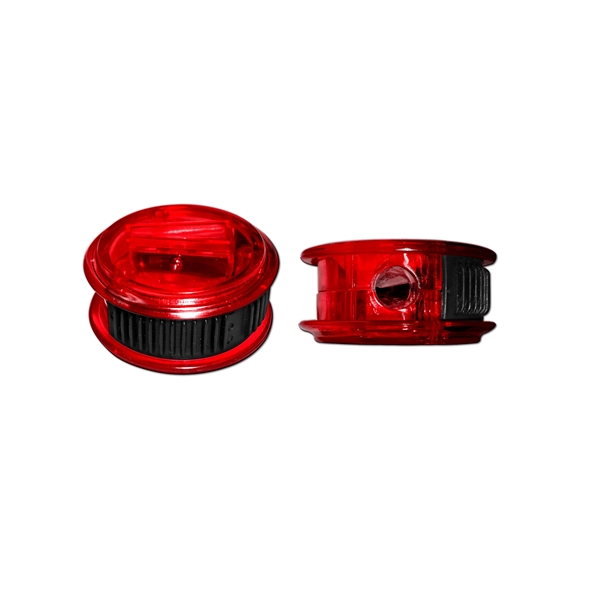 Round Pencil Sharpener with Slide Cover. Cover slides to reveal sharpener.... from ASI 67675 Liqui-Mark Corp