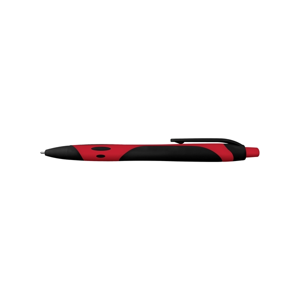 5 5/8"L rubberized ballpoint pen with black gel ink.... from ASI 67675 Liqui-Mark Corp