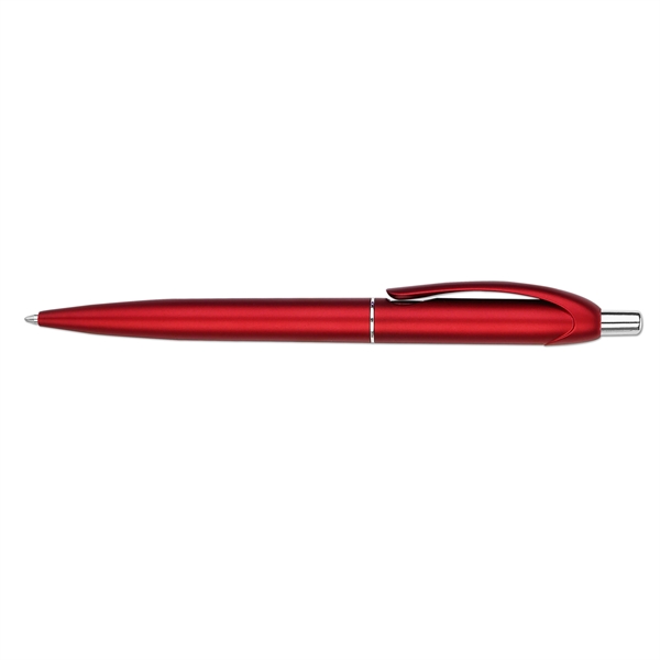 Sleek, metallic colored barrel retractable ballpoint pen.... from ASI 67675 Liqui-Mark Corp