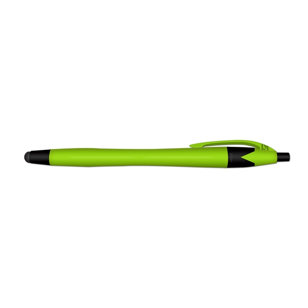 Stylus & Retractable Ball Point Pen Combo with Neon Barrels... from ASI 67675 Liqui-Mark Corp