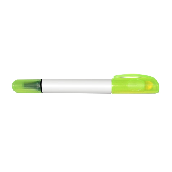 Fluorescent gel highlighter and black ball point pen combo.... from ASI 67675 Liqui-Mark Corp