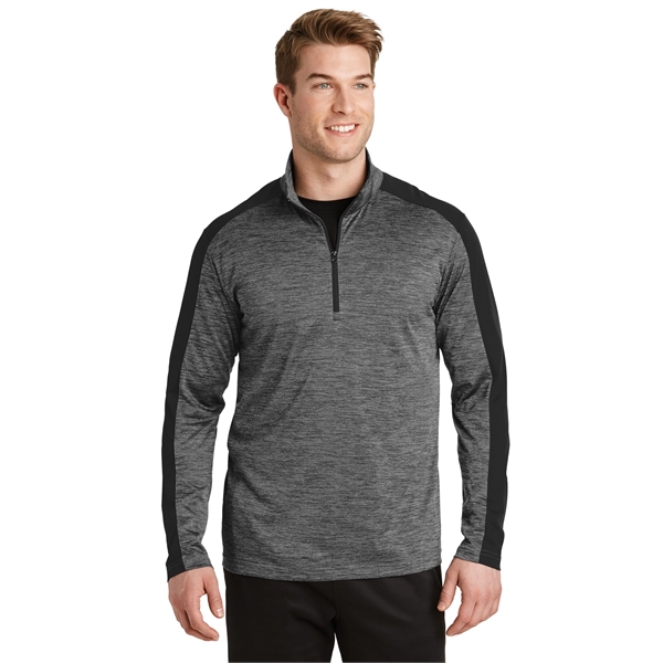 Sport-Tek PosiCharge Electric Heather Colorblock 1/4-Zip ...... from ASI 84863 SanMar
