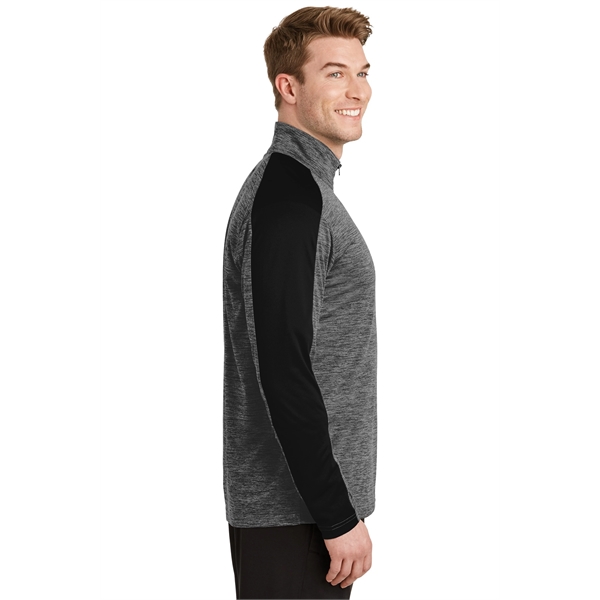 Sport-Tek PosiCharge Electric Heather Colorblock 1/4-Zip ...... from ASI 84863 SanMar