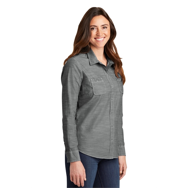 Port Authority Ladies Slub Chambray Shirt.... from ASI 84863 SanMar