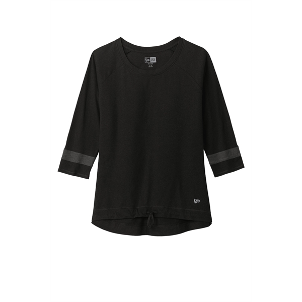 New Era Ladies Tri-Blend 3/4-Sleeve Tee... from ASI 84863 SanMar