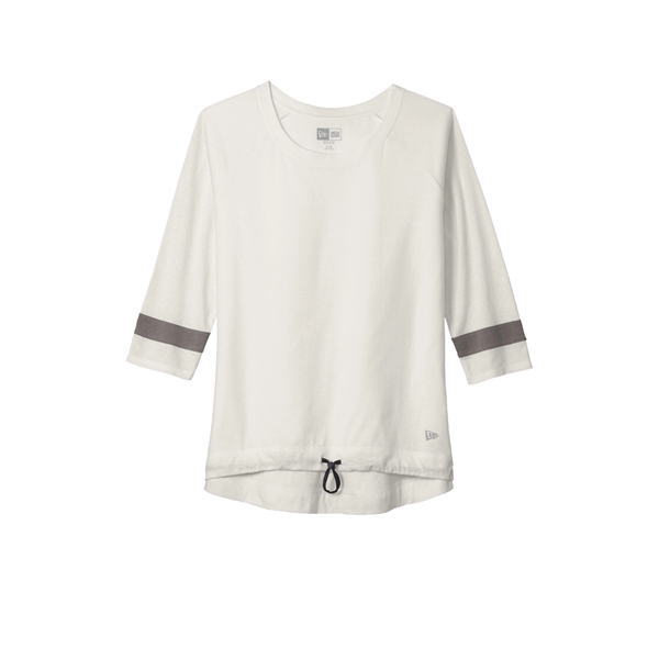 New Era Ladies Tri-Blend 3/4-Sleeve Tee... from ASI 84863 SanMar