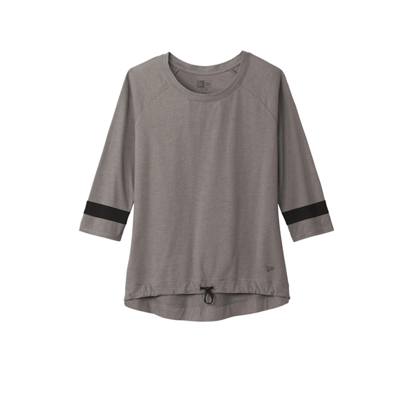 New Era Ladies Tri-Blend 3/4-Sleeve Tee... from ASI 84863 SanMar