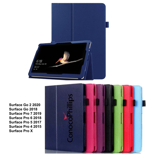 Microsoft Surface Go 10" Leatherette Folding Stand (2018)... from ASI 79909 Promotek / Promotek™