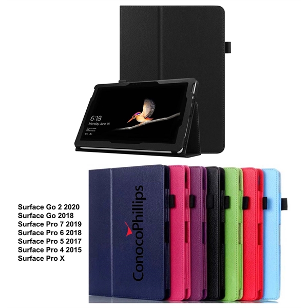 Microsoft Surface Go 10" Leatherette Folding Stand (2018)... from ASI 79909 Promotek / Promotek™
