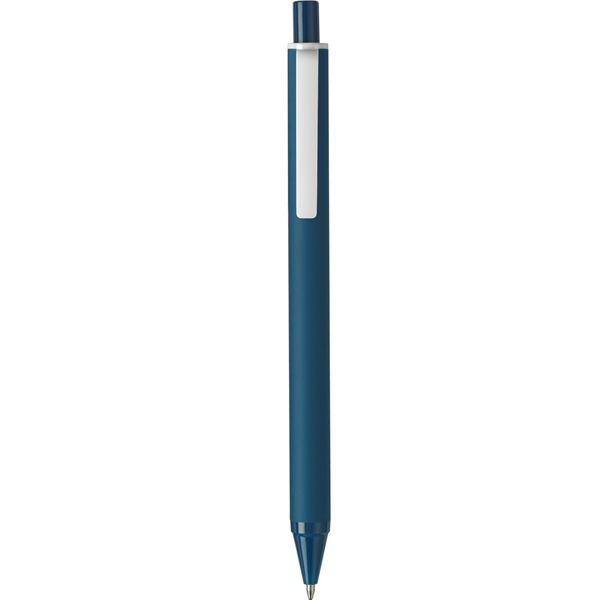 Sleek, soft-touch barrel pen available in several colors accented with a... from ASI 82498 RiteLine LLC