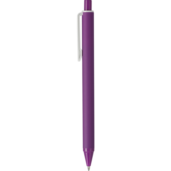 Sleek, soft-touch barrel pen available in several colors accented with a... from ASI 82498 RiteLine LLC