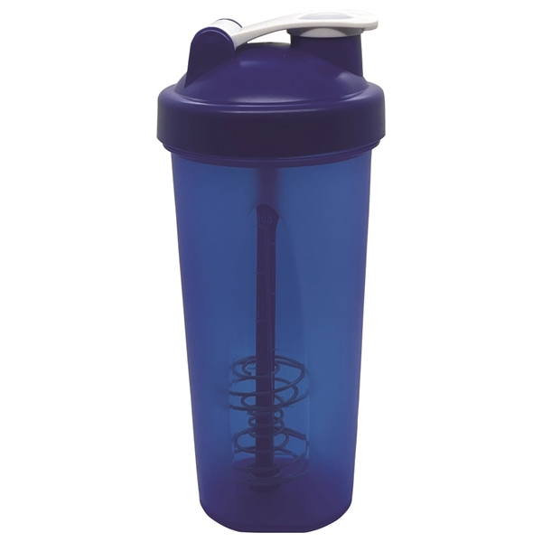 27 ounce plastic Perfect shaker bottle with mixing pole in cap.... from ASI 31978 Admanline