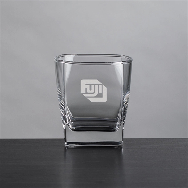Modern On-the-Rocks glass and Double Old Fashioned featuring a square sham... from ASI 84592 St Regis Group
