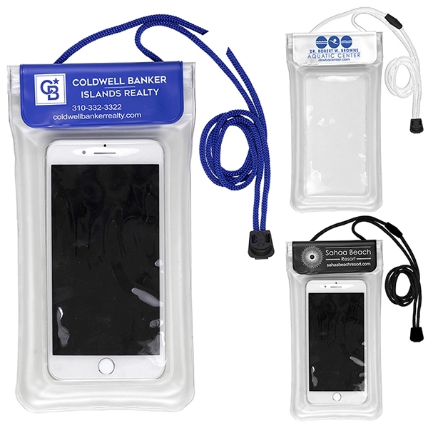 PVC water resistant cellphone pouch with 21" adjustable breakaway lanyard.... from ASI 62660 Innovation Line