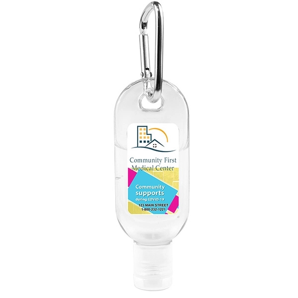 Bottle of 1 oz. citrus scented antibacterial sanitizer gel; features a... from ASI 62660 Innovation Line