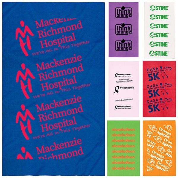 100% polyester microfiber neck gaiter/face cover; one size fits all.... from ASI 62660 Innovation Line