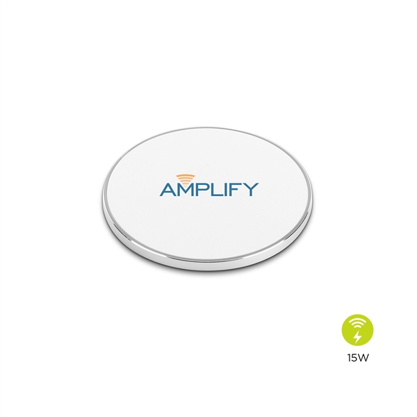 3 7/8" x 1/4" round plastic 15W wireless charging pad.... from ASI 91435 Tomax USA / Tomax