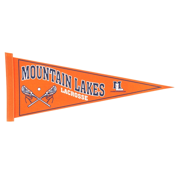 Felt 9" x 24" pennant with edge strip.... from ASI 77280 Pepco Poms / Pepco Poms