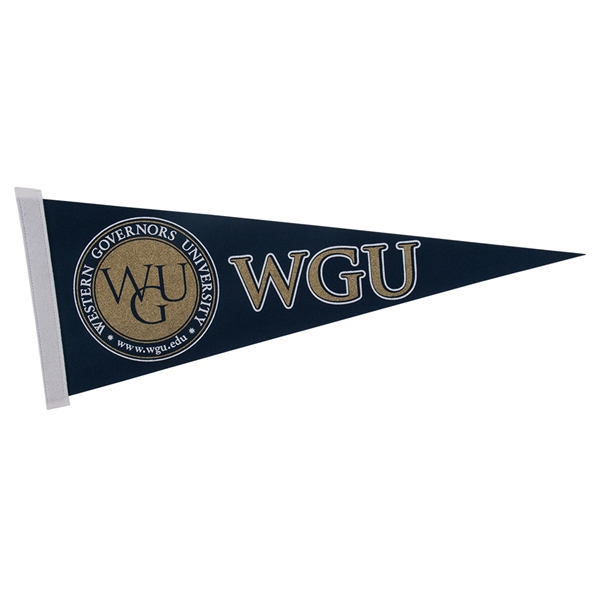 Felt 9" x 24" pennant with edge strip.... from ASI 77280 Pepco Poms / Pepco Poms