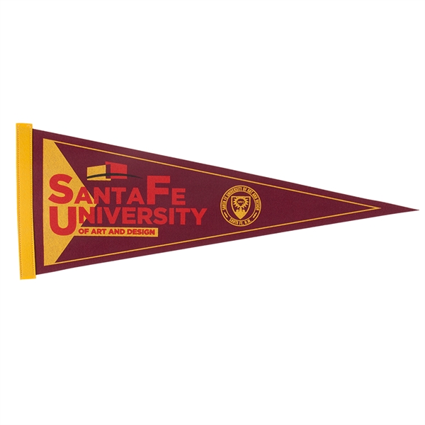 Felt 9" x 24" pennant with edge strip.... from ASI 77280 Pepco Poms / Pepco Poms