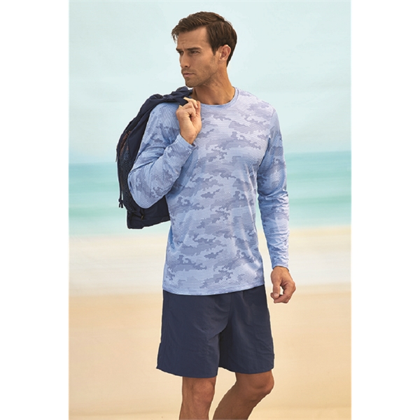 Long Sleeve Performance Tee with all over Hex Camo Sublimated Print... from ASI 85988 Century Place Apparel