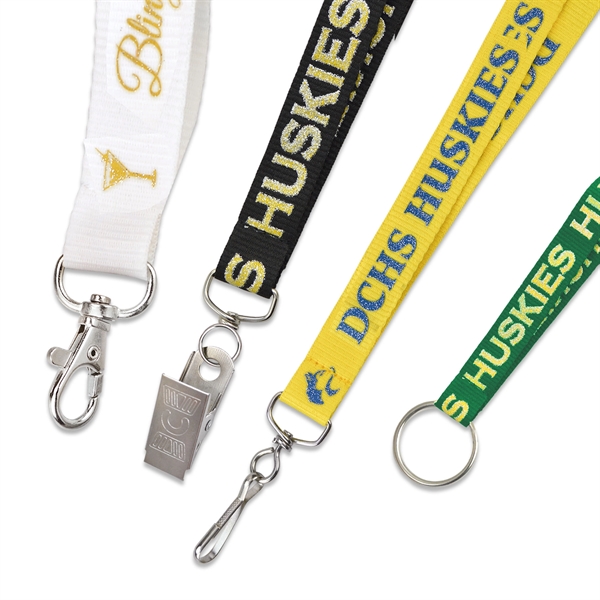 Add some glitz with our custom glitter ink lanyards; huge selection... from ASI 79898 Promovision / PROMOVISION