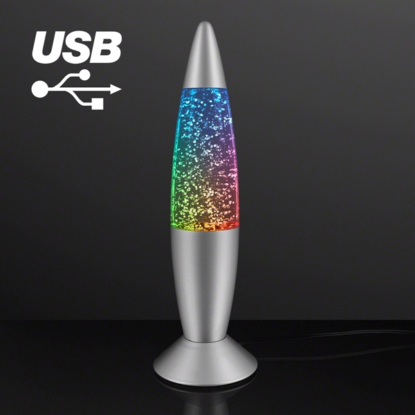 Groovy Glitter Lamp USB Mood Light; Blank and Printed Pricing... from ASI 34194 ALightPromos