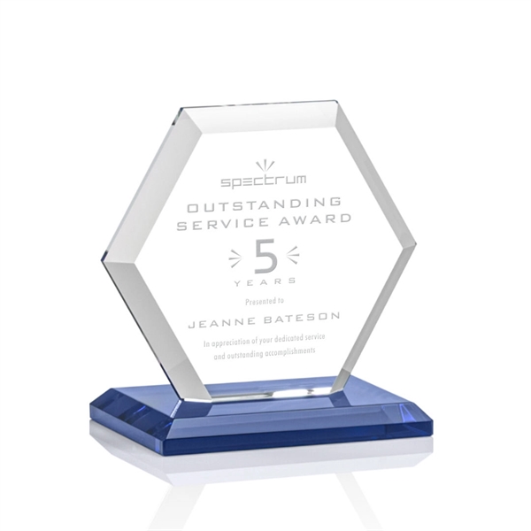 The Barnett Award features a beautifully beveled Starfire Crystal Hexagon mounted... from ASI 84592 St Regis Group / St Regis