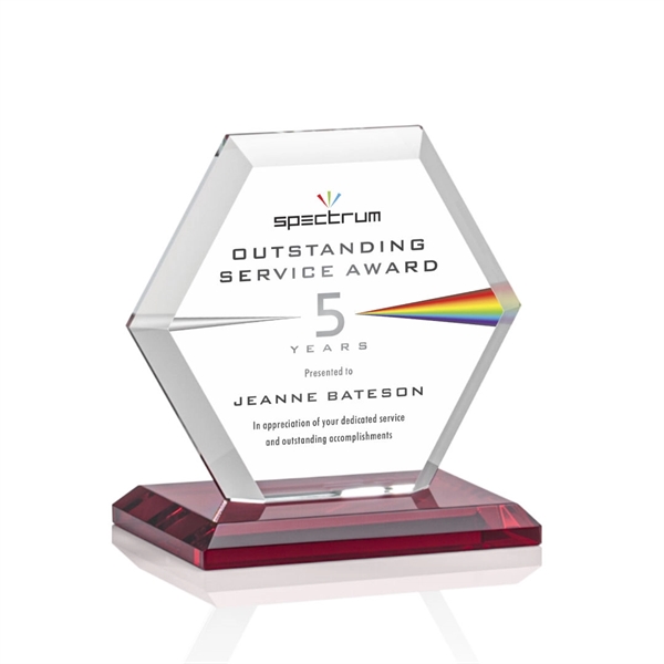 The Barnett Award features a beautifully beveled Starfire Crystal Hexagon mounted... from ASI 84592 St Regis Group / St Regis