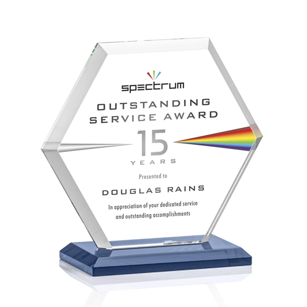 The Barnett Award features a beautifully beveled Starfire Crystal Hexagon mounted... from ASI 84592 St Regis Group / St Regis